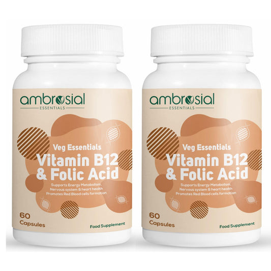 Vitamina B12 + Ácido Fólico AMBROSIAL en envase