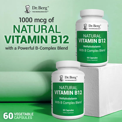 Vitamina B12 B complejo Dr. Berg apoyo energético y cognitivo