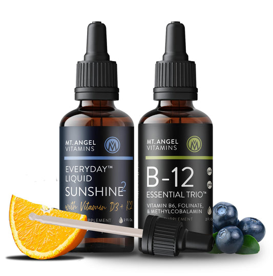 Vitamina b12 esencial combo Mt Angel vitaminas envase