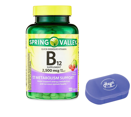 Tabletas vitamina B12 Hayvi sabor cereza 120 unidades