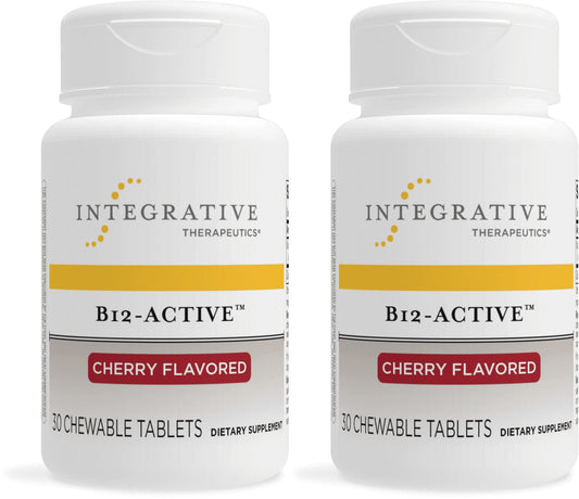 Vitamin B12 Integrative Therapeutics tabletas masticables sabor cereza paquete 2