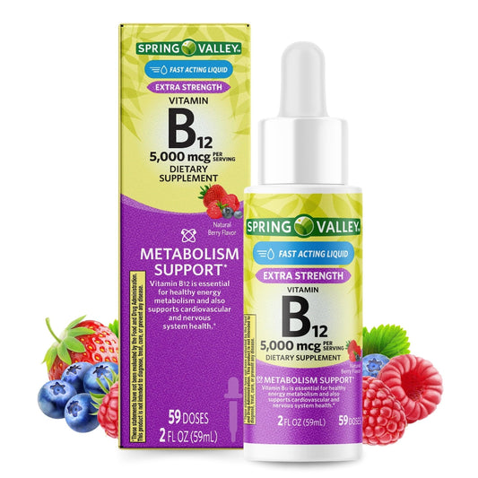 Botella de Vitamina B12 líquida SEDLAV sabor baya