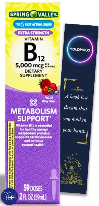 Vitamina B12 líquida 5000mcg Spring Valley sabor berry 60 ml