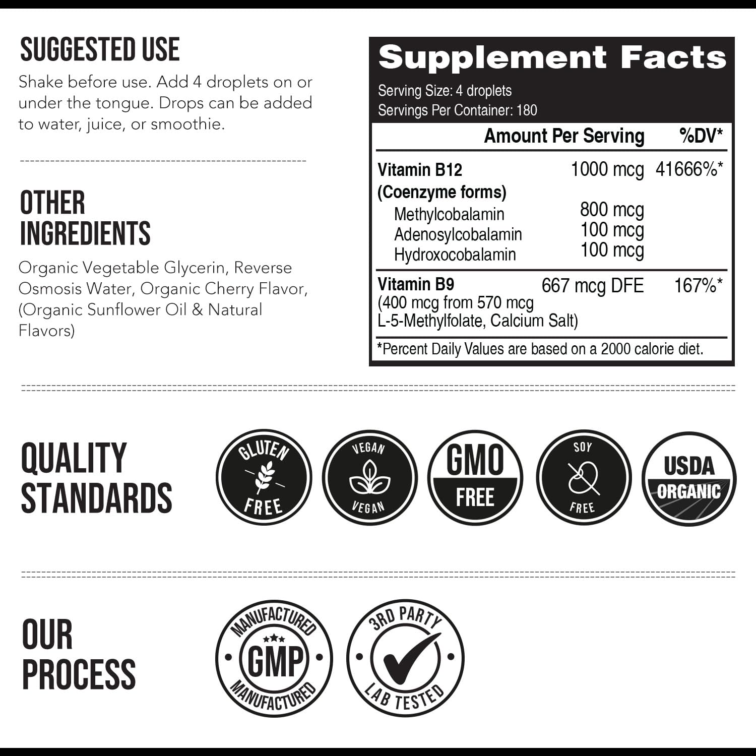 Vitamina B12 máxima absorción BioActive vegana orgánica