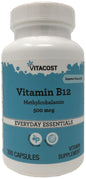 Vitamina B-12 metilcobalamina 500 mcg 300 cápsulas Vitacost