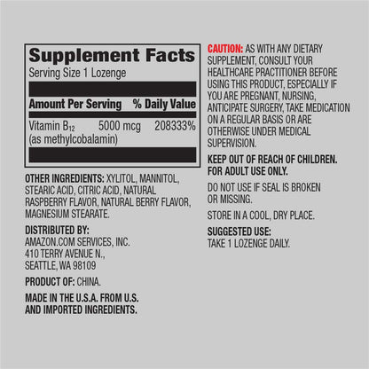 Vitamina b12 metilcobalamina amazon elements sabor berry