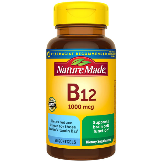 vitamina b12 nature made 1000 mcg suplemento cápsulas