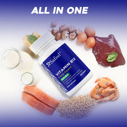Vitamina B12 Safrel 1000mcg envase