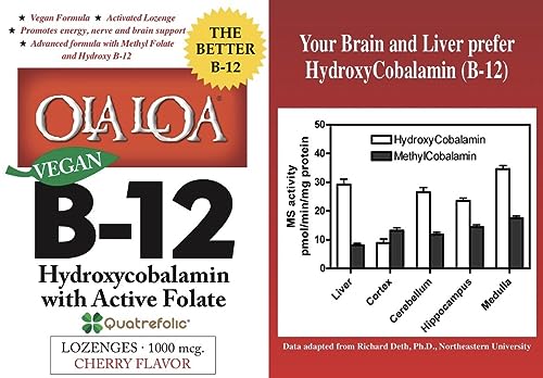 Vitamina b12 sublingual cereza ole loa frasco y pastillas