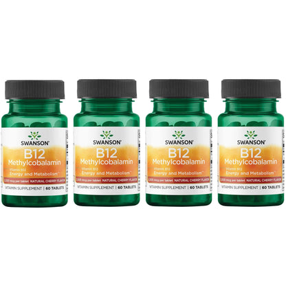 Vitamina B12 Swanson con sabor cereza negra