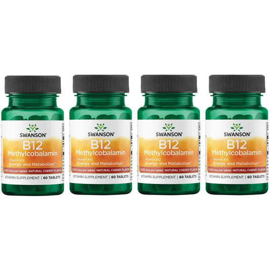 Vitamina B12 Swanson con sabor cereza negra