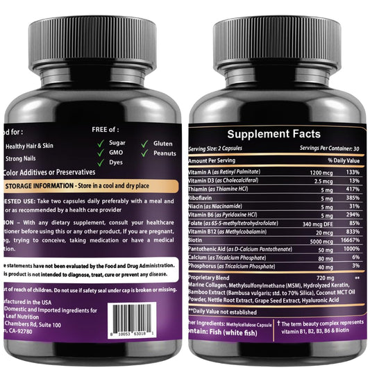 Vitamina B12 vegana con complejo B en envase