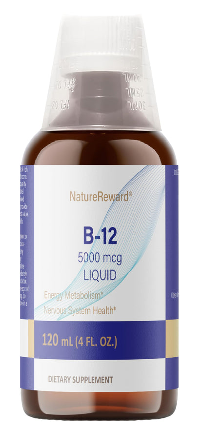 Vitaminas B12 vegana líquida naturereward botella frontal