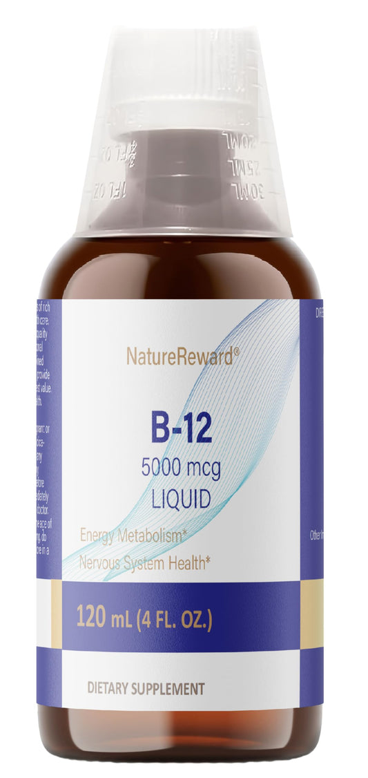Vitaminas B12 vegana líquida naturereward botella frontal