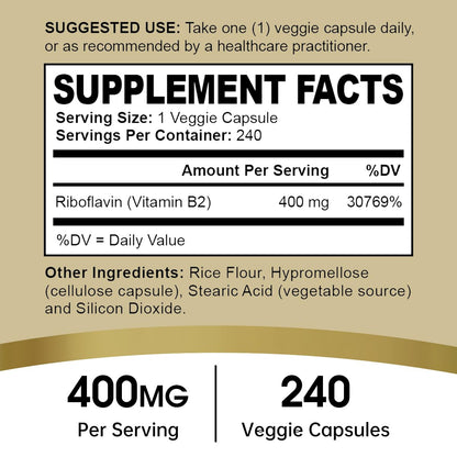 Vitamina B2 oppuland para energía y salud celular