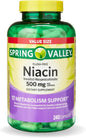 Vitamina B3 Niacina 500 mg sin rubor suplemento paquete 240 cápsulas