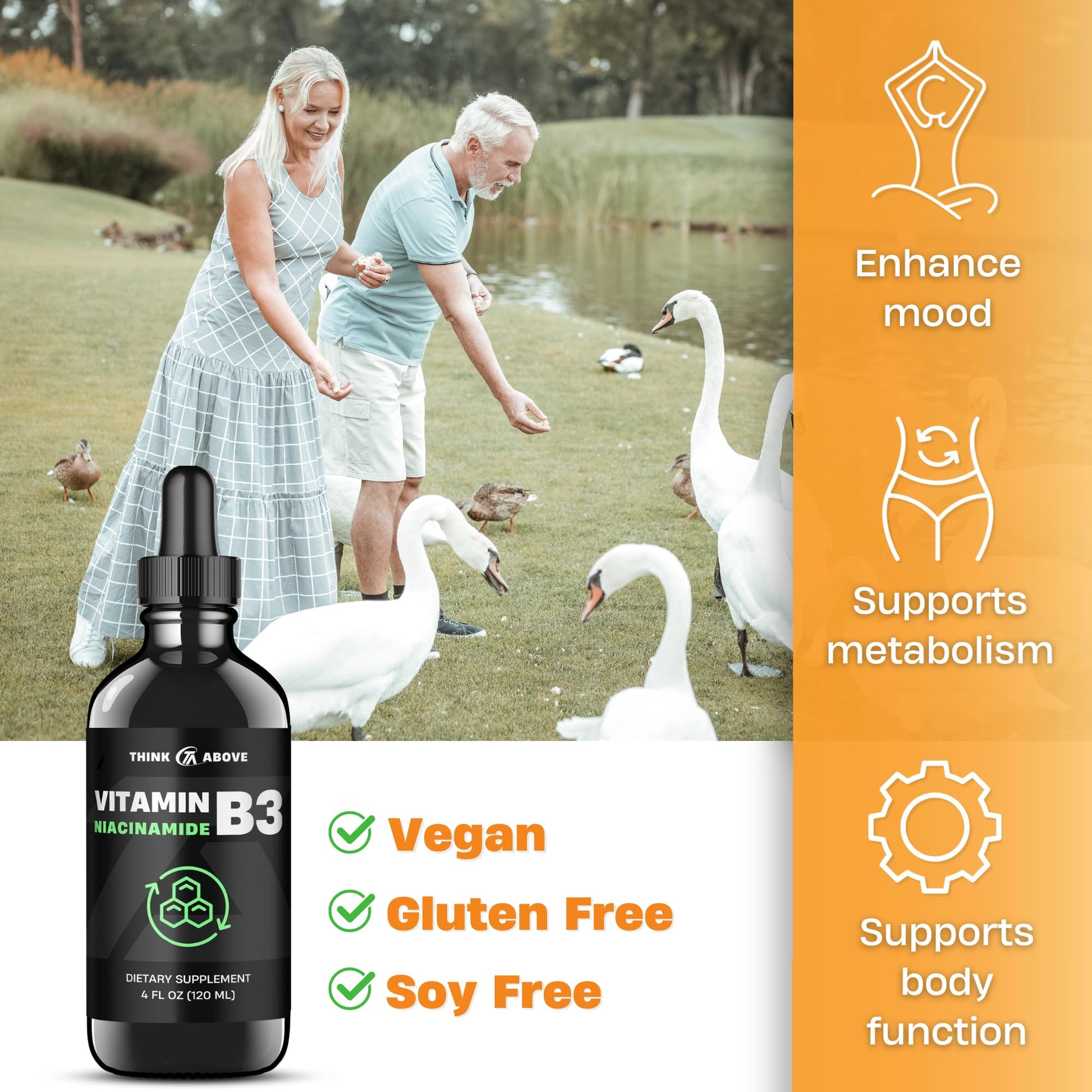 Vitamina b3 niacinamida líquida think above 2oz