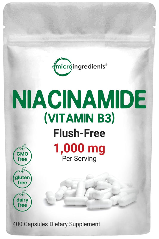 Vitamina B3 niacinamida Micro Ingredients envase