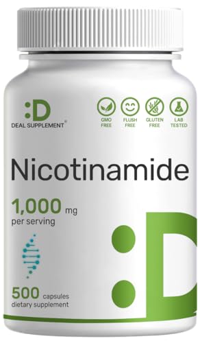Vitamina B3 nicotinamida cápsulas 500 unidades