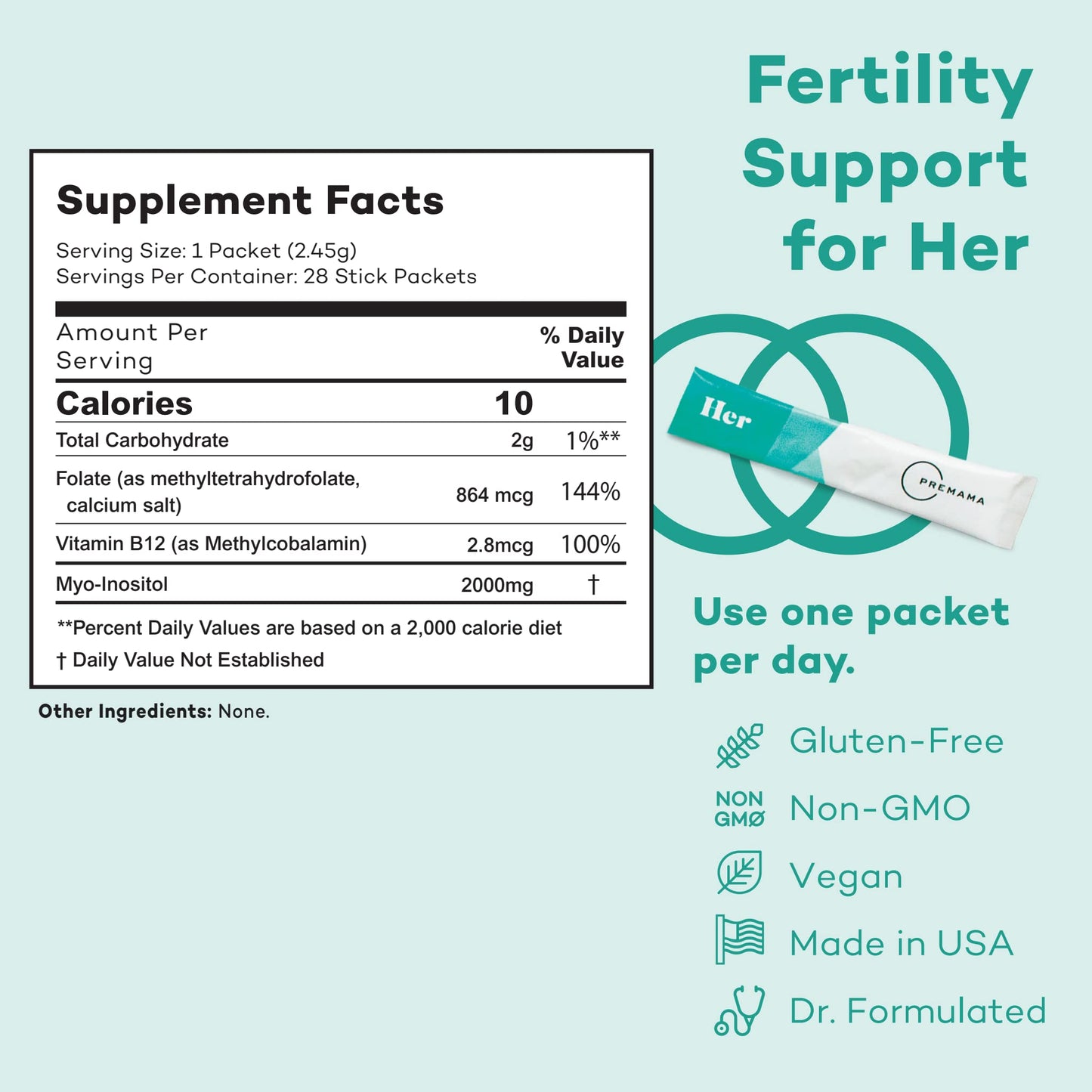 Vitamina B6 y fibra para embarazo Premama