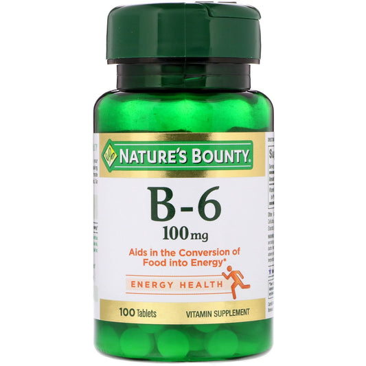 Vitamina B6 Nature's Bounty 100mg paquete 4