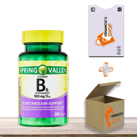 Vitamina B6 Spring Valley botella 250 tabletas 100 mg