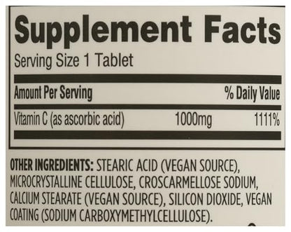 Vitamina C 365 Whole Foods 1000 mg en tabletas