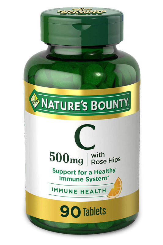 Tabletas masticables de Vitamina C 500mg con escaramujo