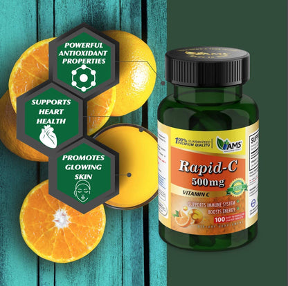 Vitamin C 500mg tabletas multienvase en paquete de 5