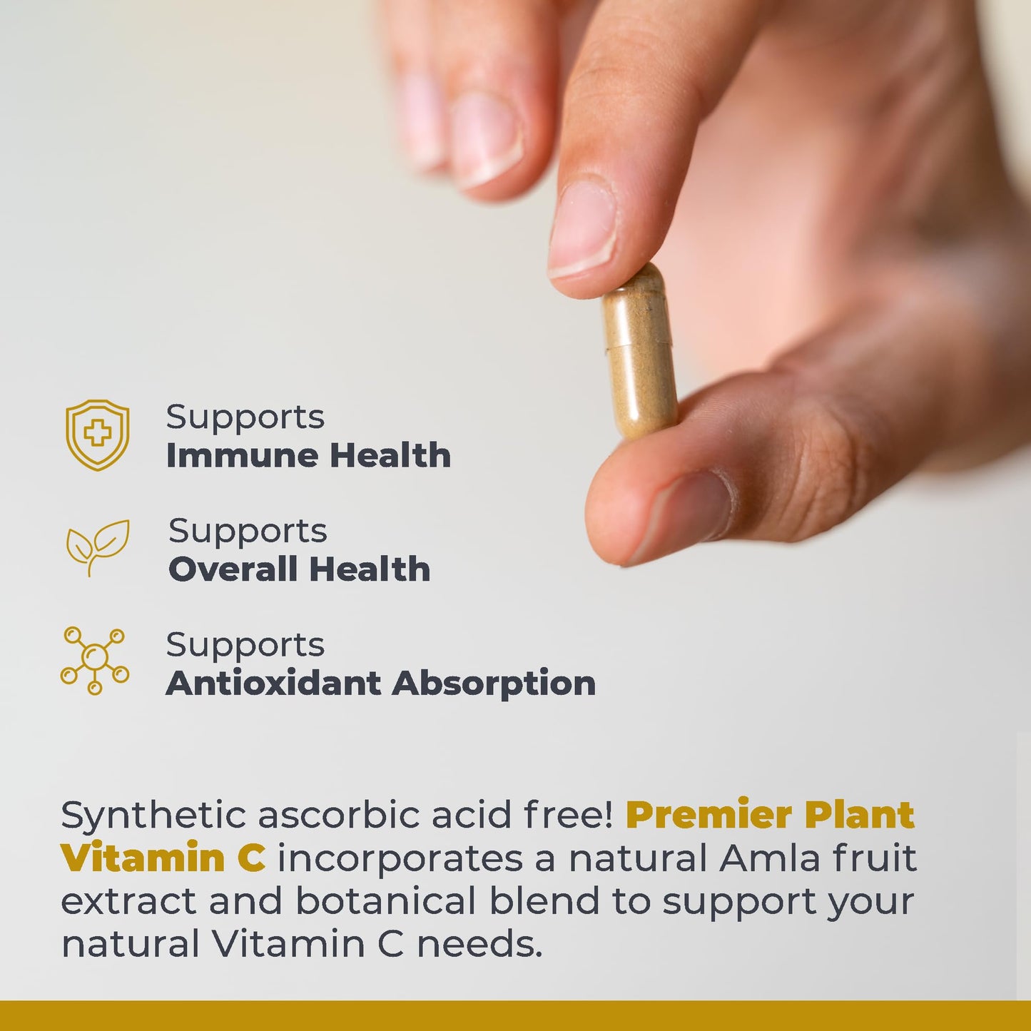 vitamina c complejidad esencial en cápsulas vegetarianas