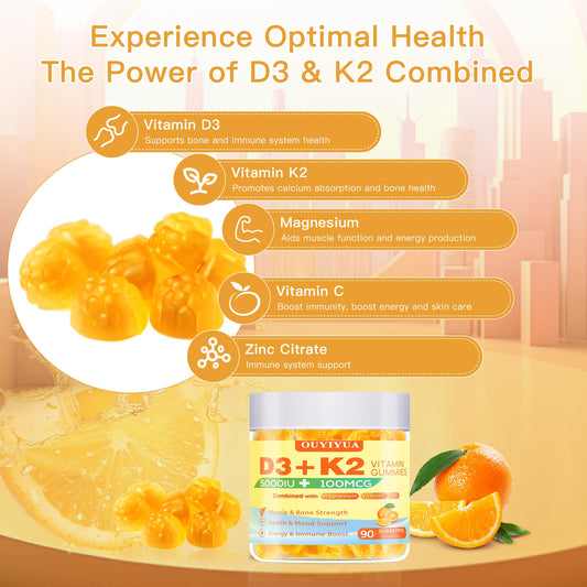 Vitamina C y D3 en gominolas OUYIYUA