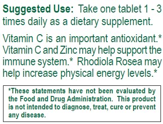 Vitamina c Dialyvite tabletas 600mg 100 unidades