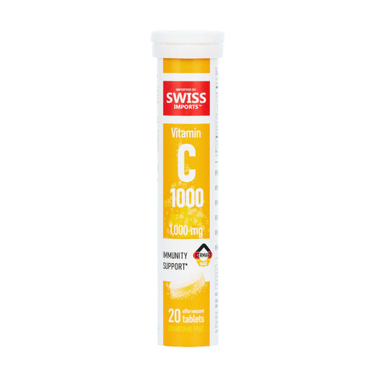 vitamina c efervescente Swiss Imports 1000mg 20 tabletas