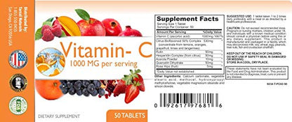 Vitamina C con escaramujo para soporte oído y absorción hierro