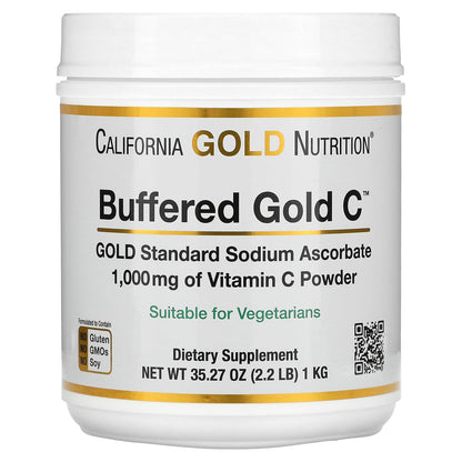 Vitamina C Gold Buffered California Gold Nutrition en bolsa