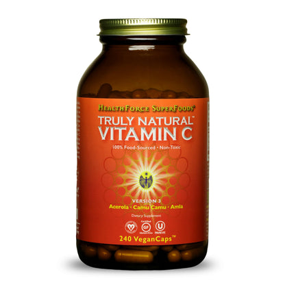 Vitamina C HealthForce con camu camu para inmunidad
