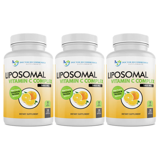 Vitamina C liposomal 1400mg Doctor Recommended suplemento 3 botellas