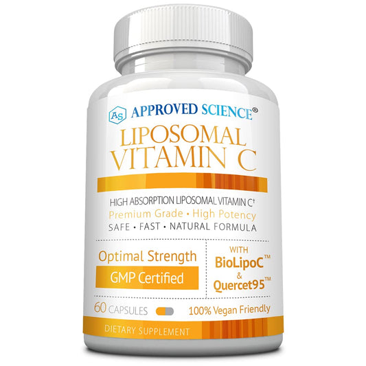 Botella de Vitamina C liposomal Approved Science 1100 mg