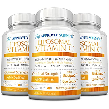 Vitamina c liposomal Approved Science frasco de 180 cápsulas
