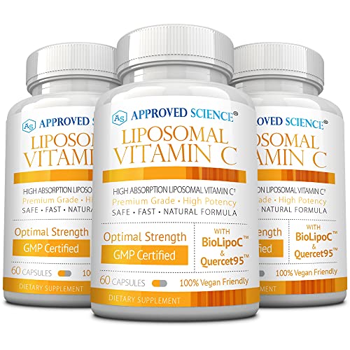 Vitamina c liposomal Approved Science frasco de 180 cápsulas