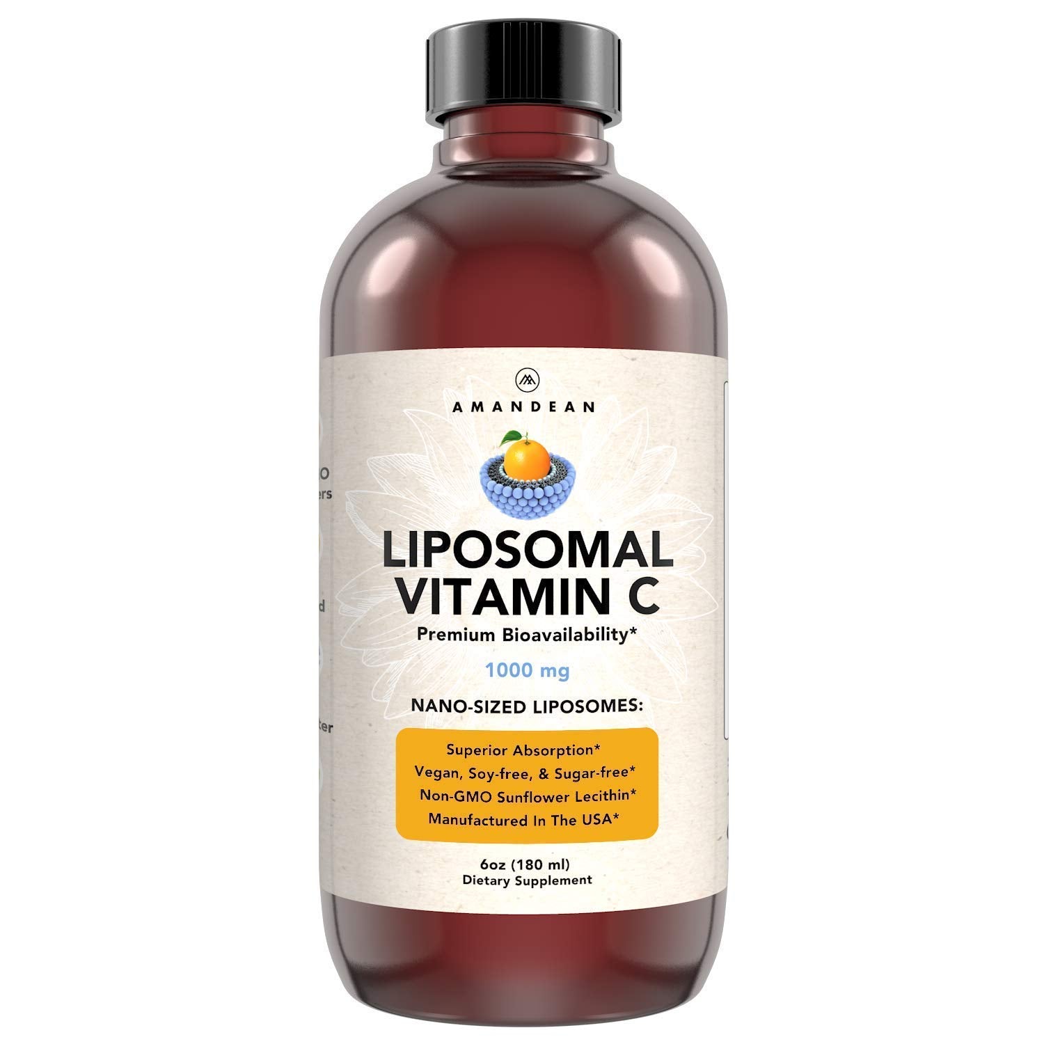 Vitamina C liposomal líquida AMANDEAN botella 6oz