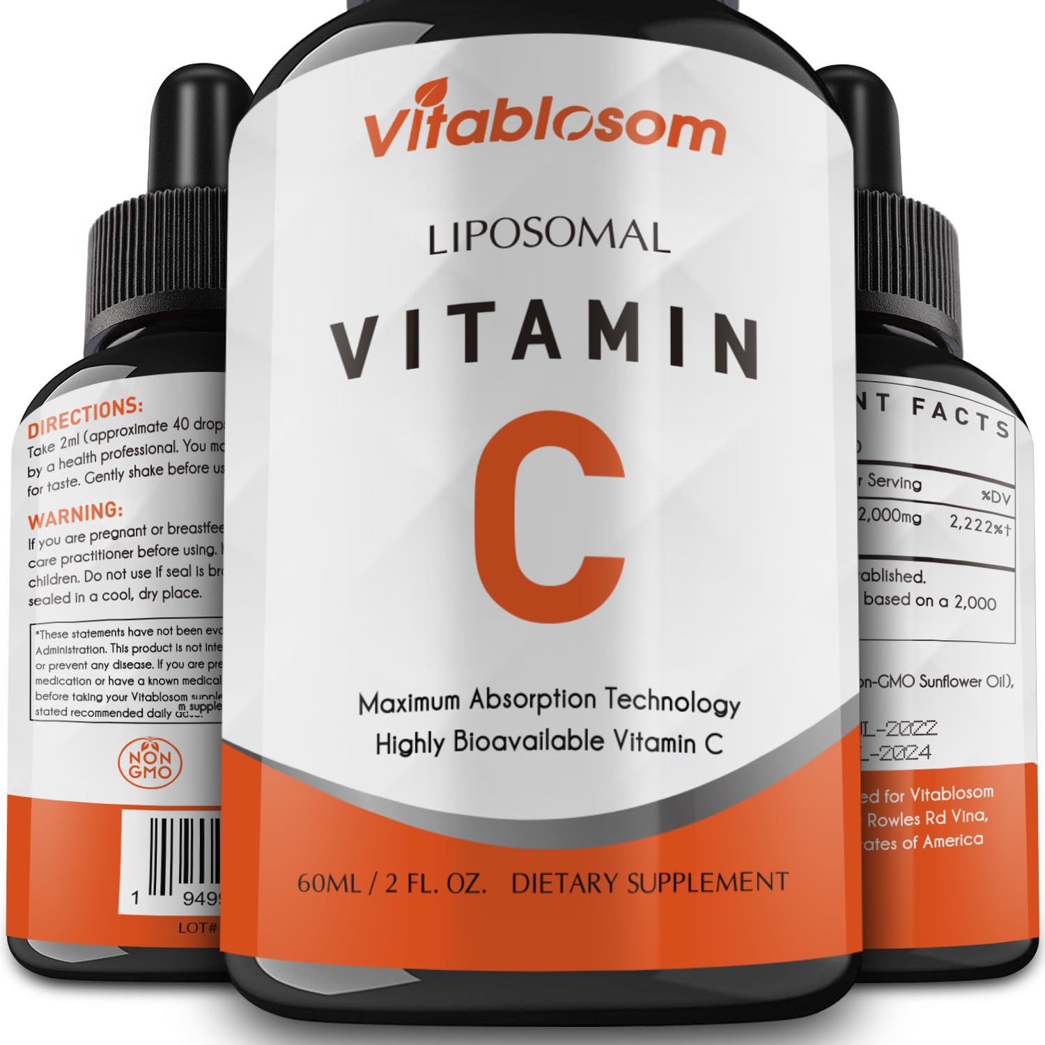 Vitamina C liposomal líquida Vitablosom botella 60ml