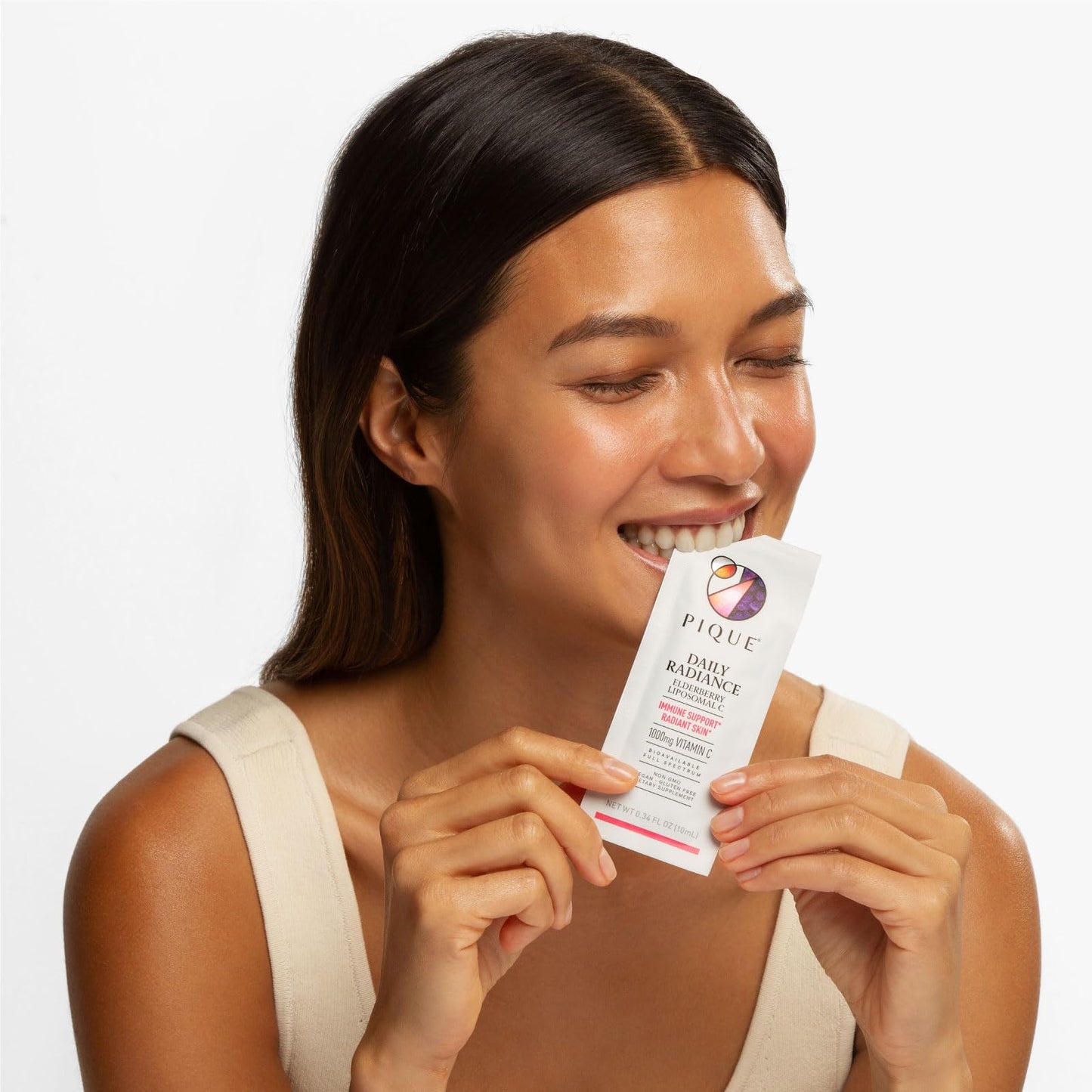 Vitamina C liposomal PIQUE con jugo de saúco antioxidante