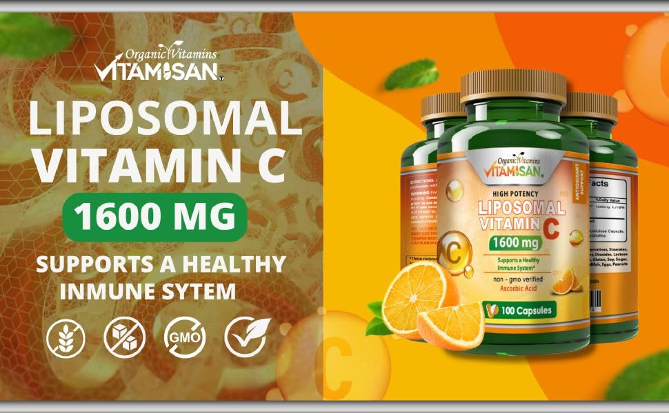 Vitamina C Liposomal Vitamisan caja y frasco