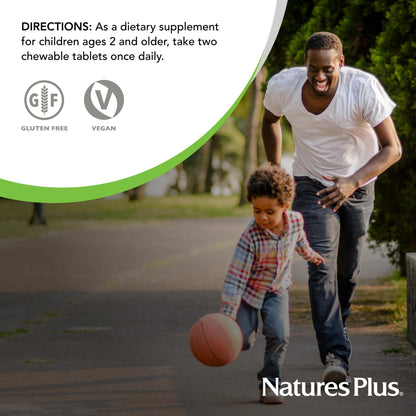 Vitamina C masticable frutas NaturesPlus paquete doble