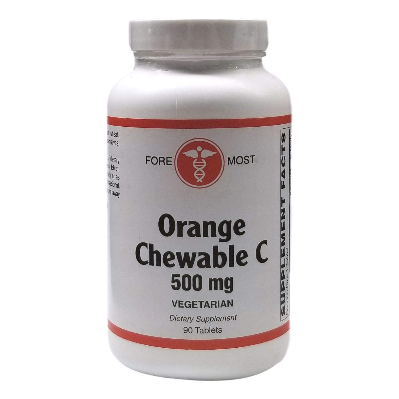 Vitamina C masticable Holistic Health sabor naranja 90 tabletas