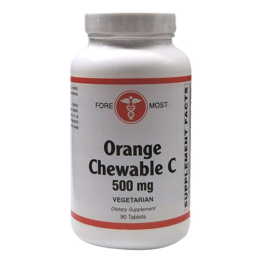 Vitamina C masticable Holistic Health sabor naranja 90 tabletas