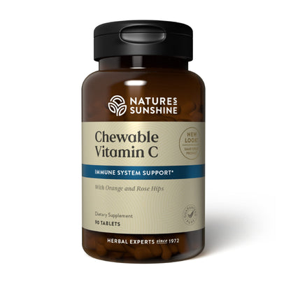 Vitamina C masticable Nature's Sunshine 250 mg frasco