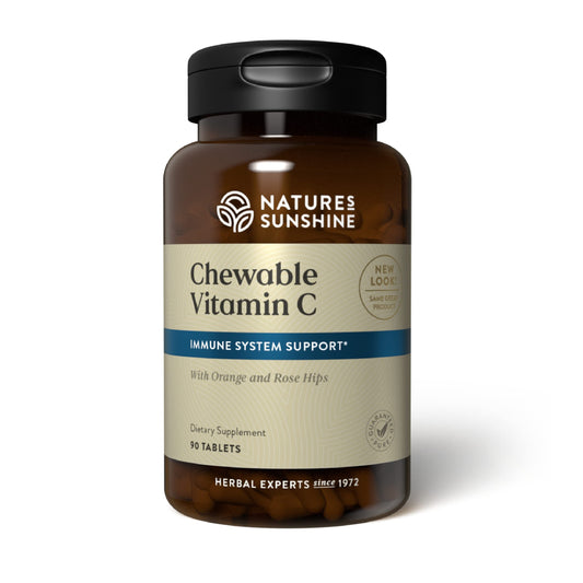 Vitamina C masticable Nature's Sunshine 250 mg frasco