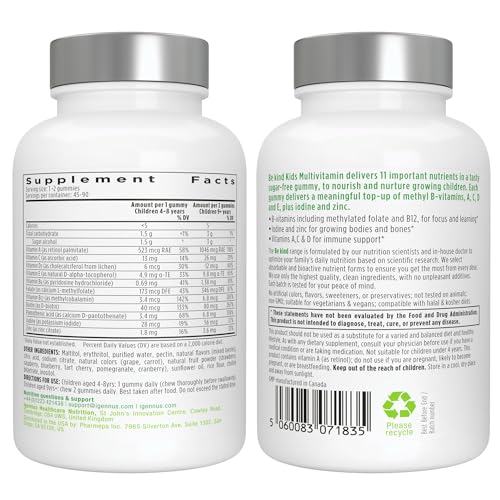 Tabletas de vitamina C sabor naranja y limón para niños